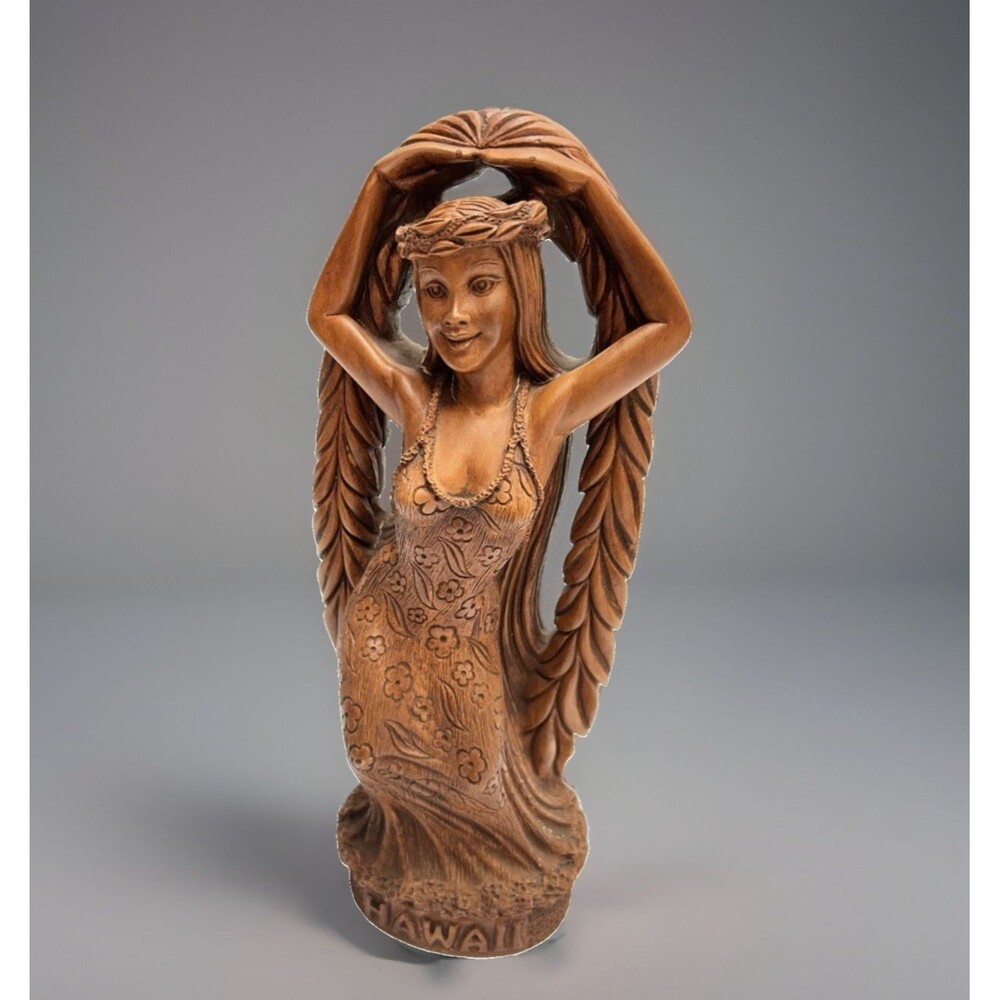 VTG COCO JOE'S Hawaii Figure Maile Laka Goddess of Hula Woman 11' Plastic Resin